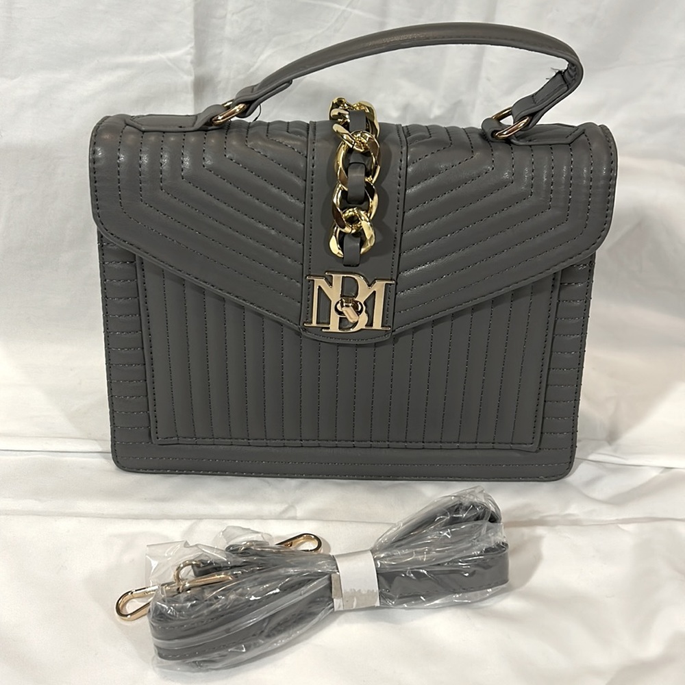 NWT Badgley Mischka quilted black crossbody